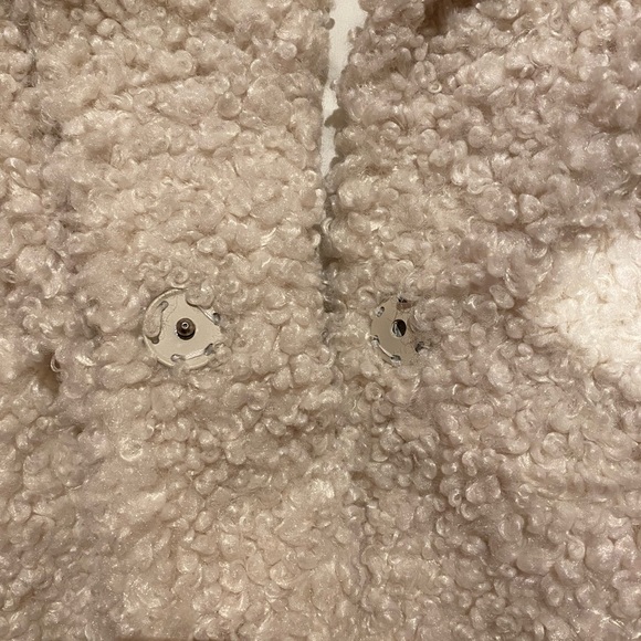 French Connection size 8 teddy bear coat - Picture 3 of 5